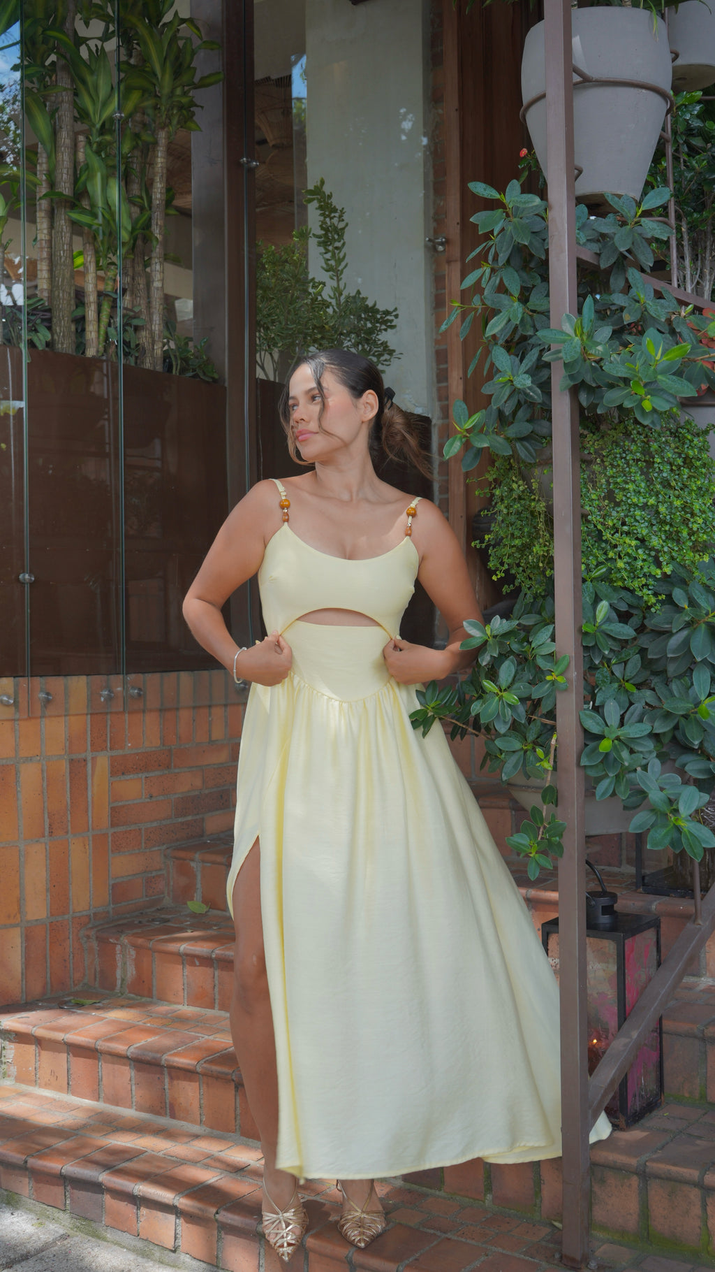 Vestido Linaje Amarillo