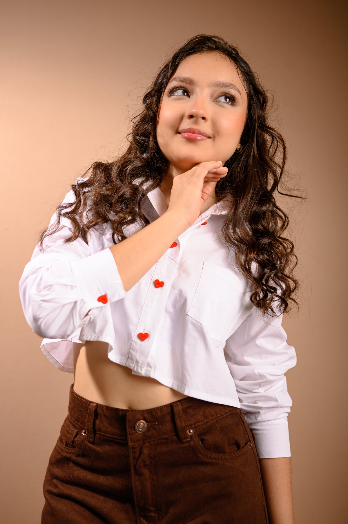 Camisera manga larga marfil