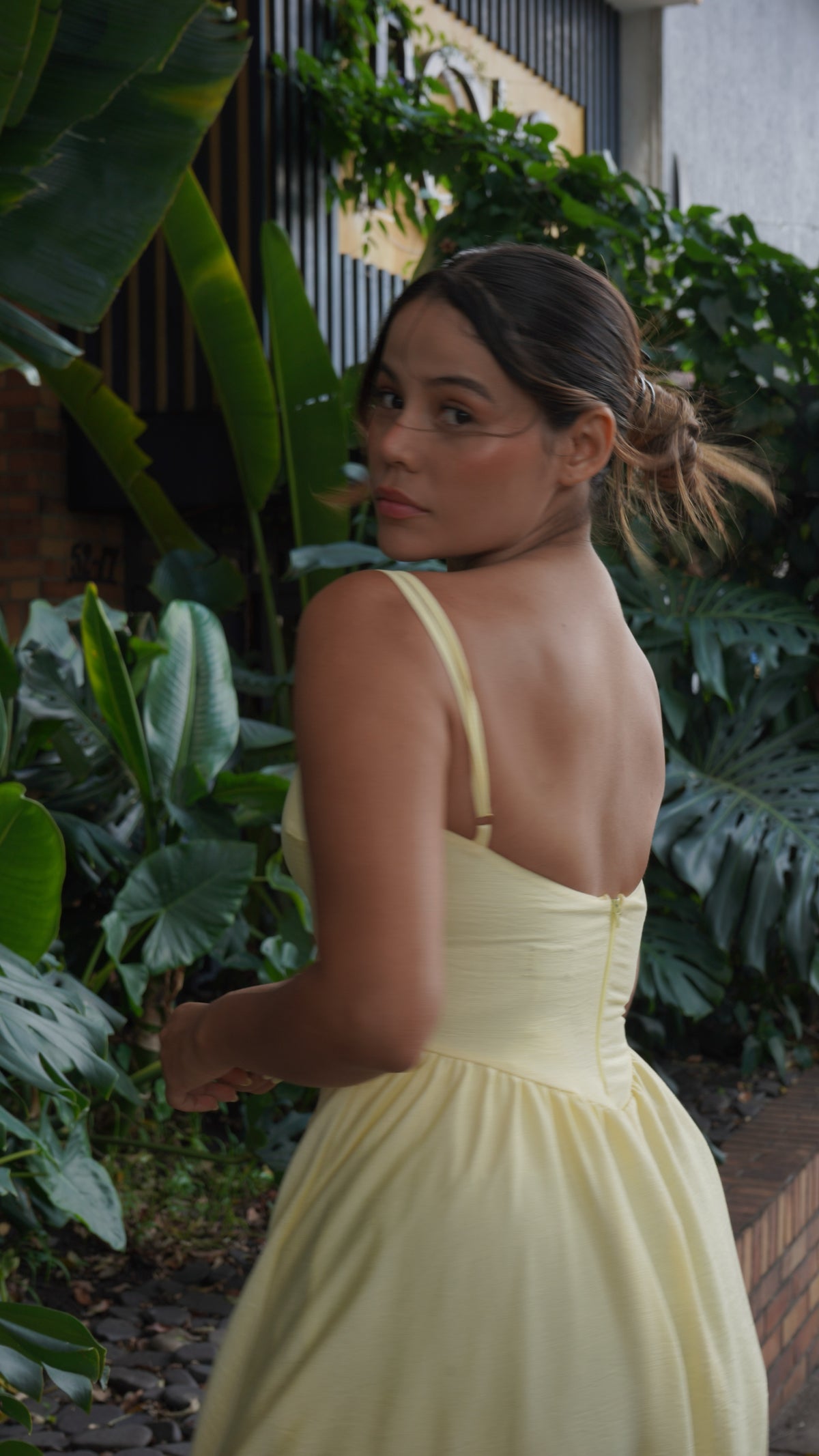 Vestido Linaje Amarillo