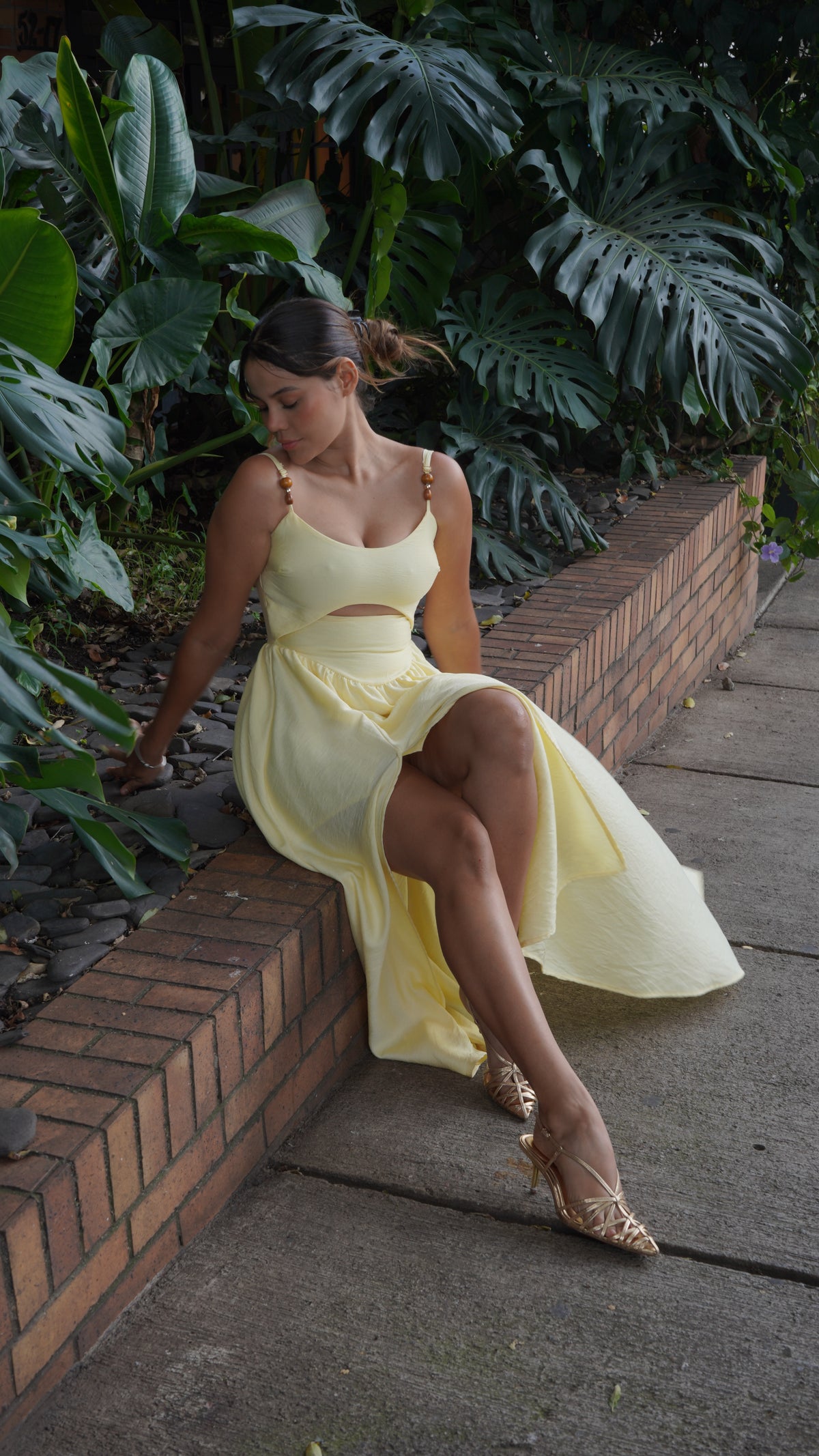 Vestido Linaje Amarillo