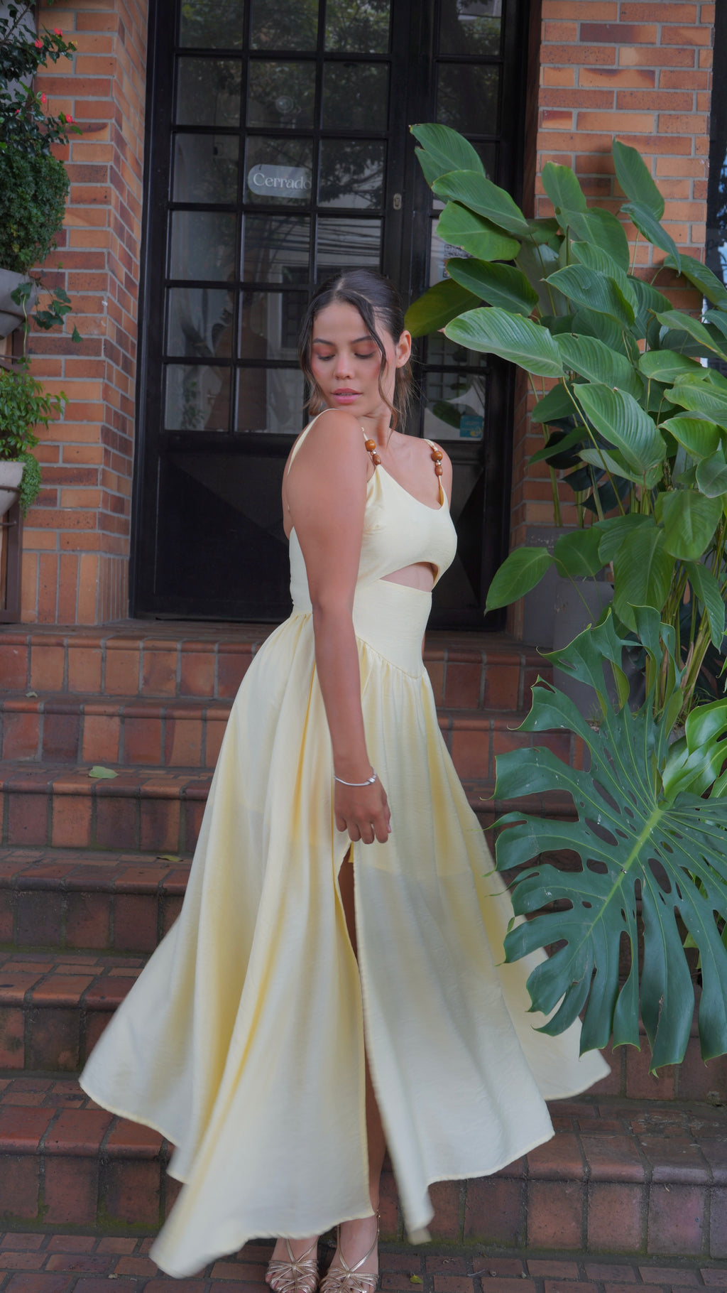 Vestido Linaje Amarillo