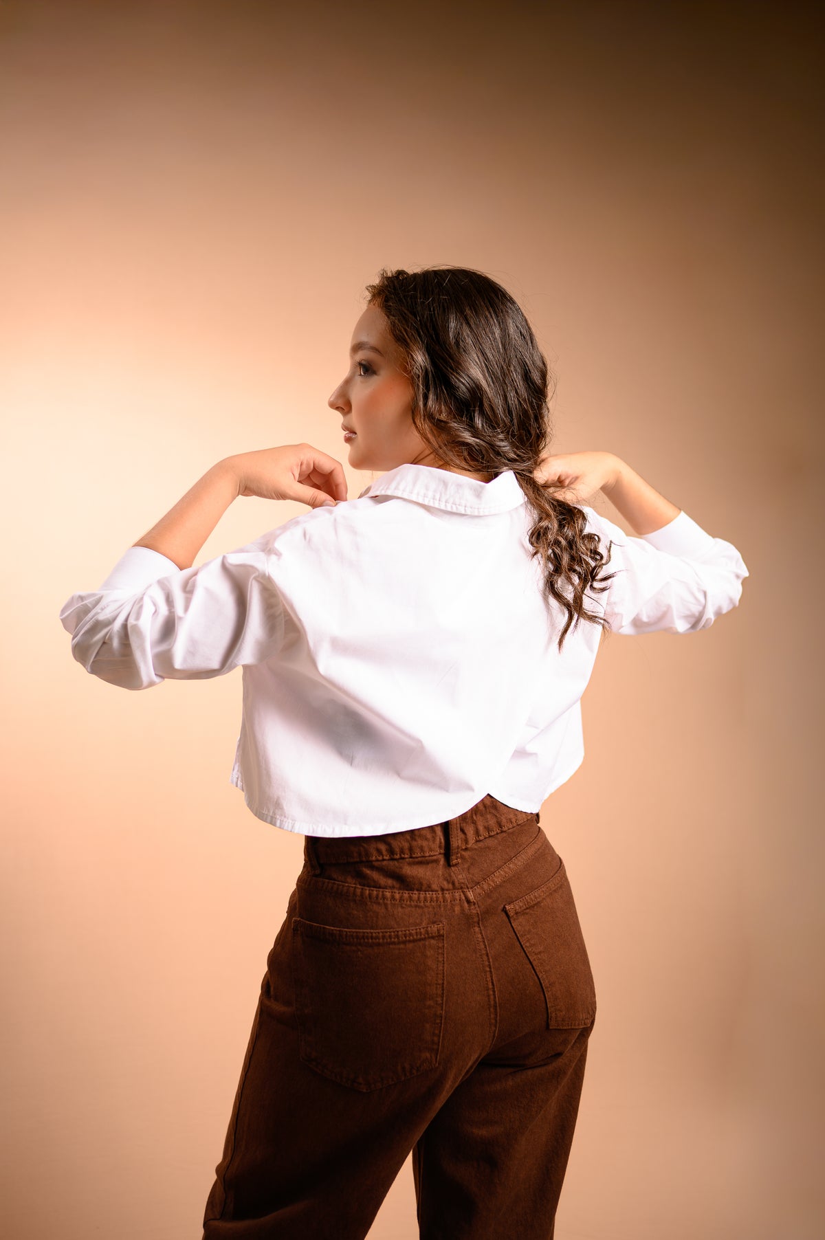Camisera manga larga marfil