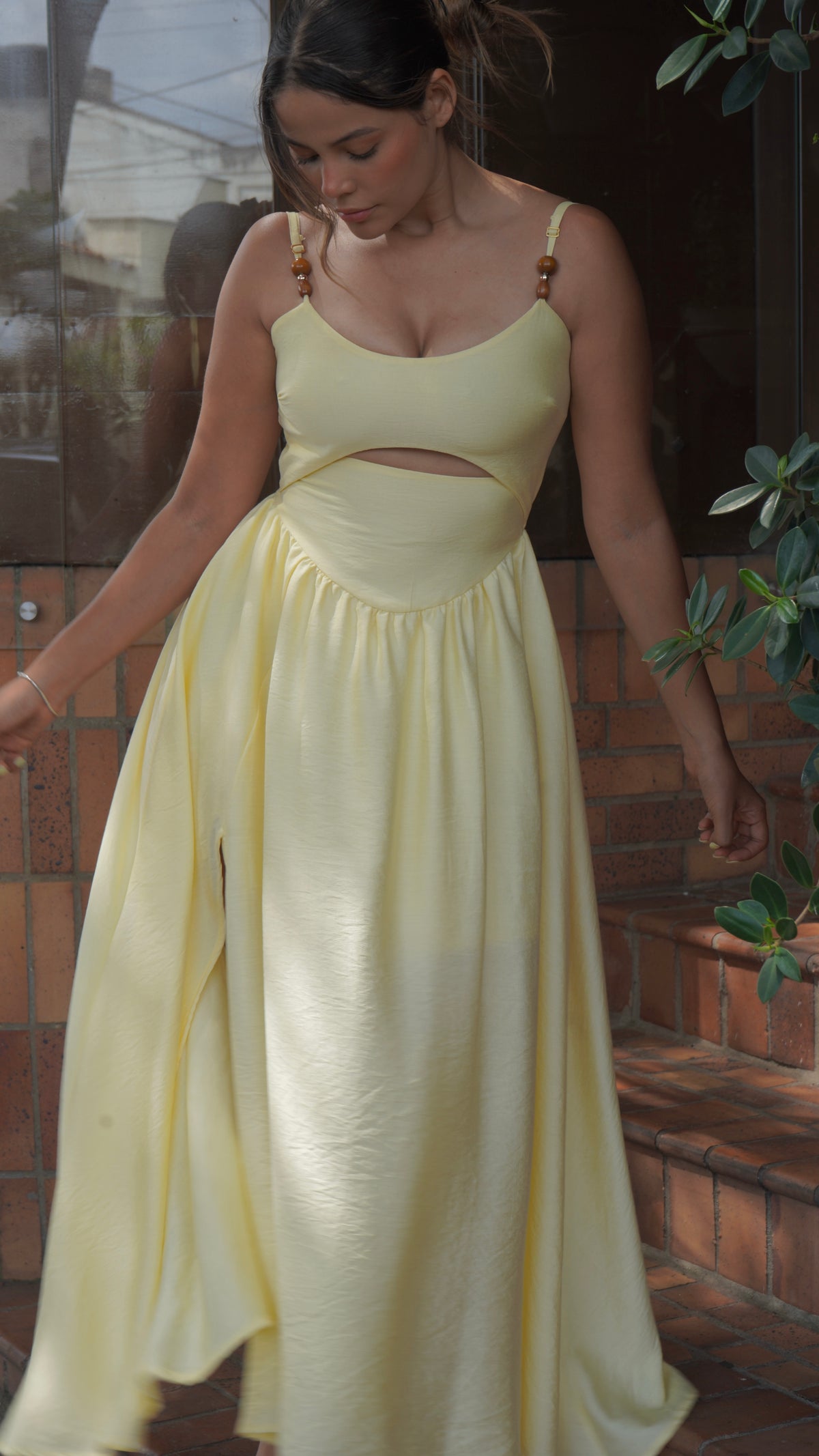 Vestido Linaje Amarillo