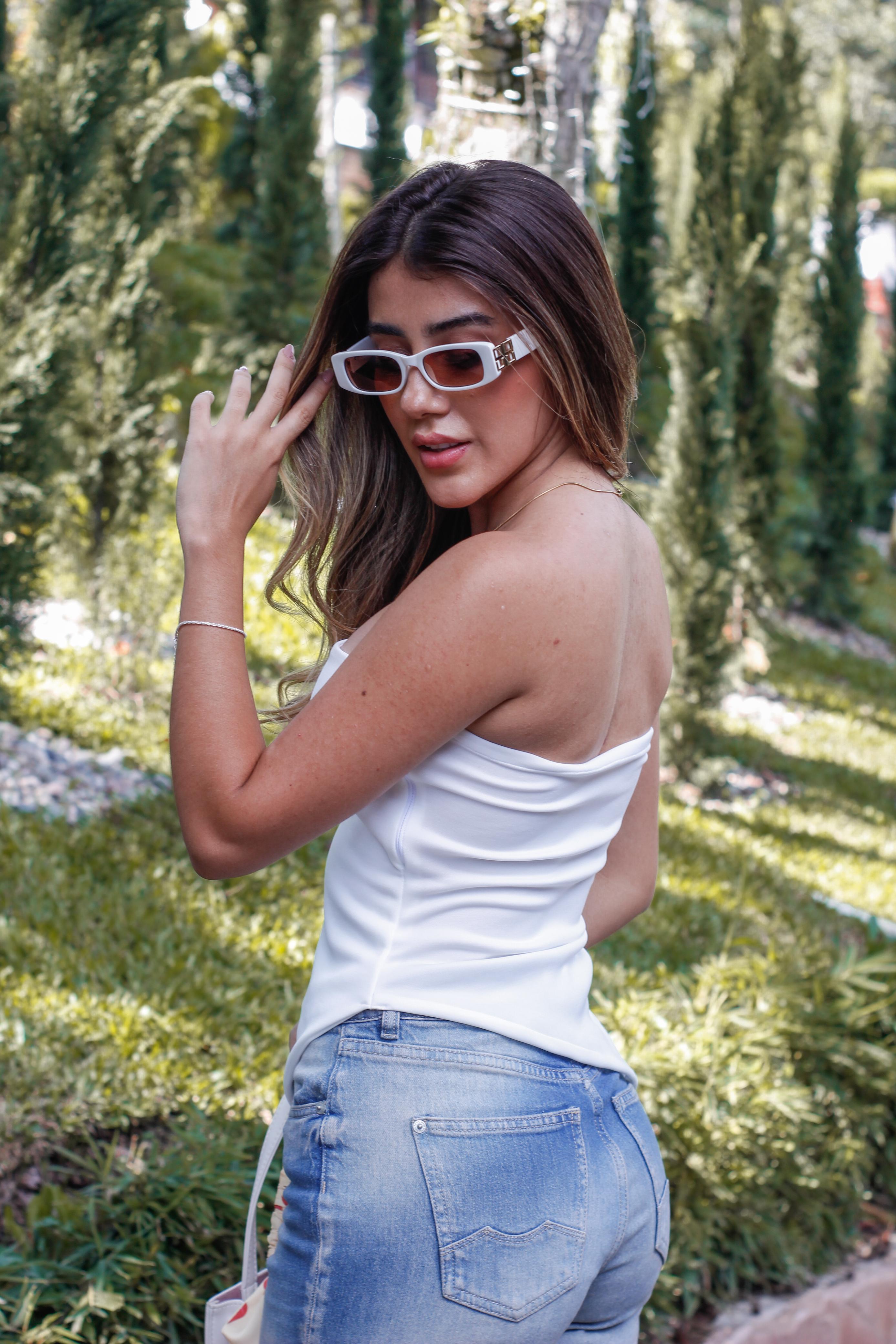Blusa Abertura Blanco